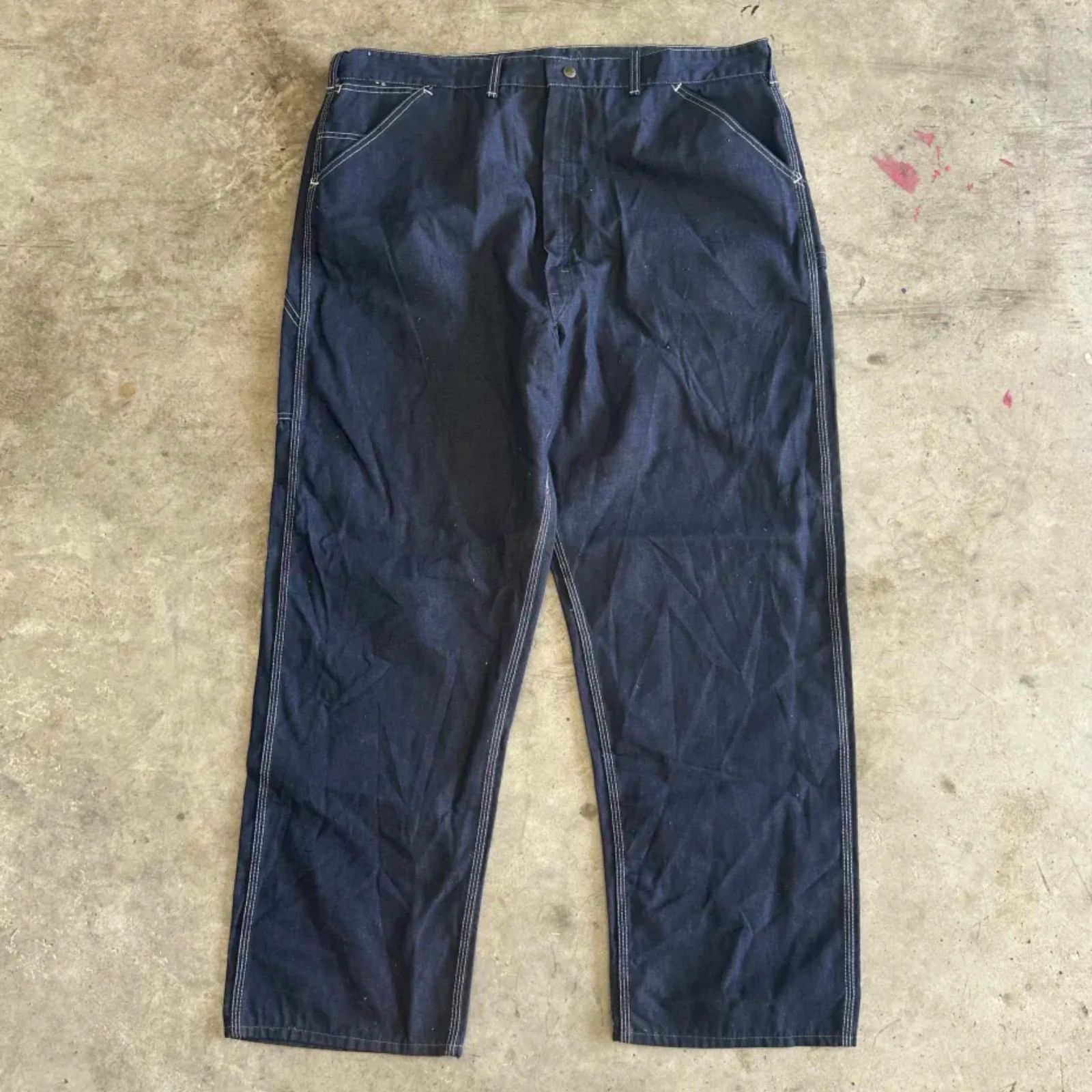 Vintage 50s Sears Denim Carpenter Jeans Size 41x31 Nwt